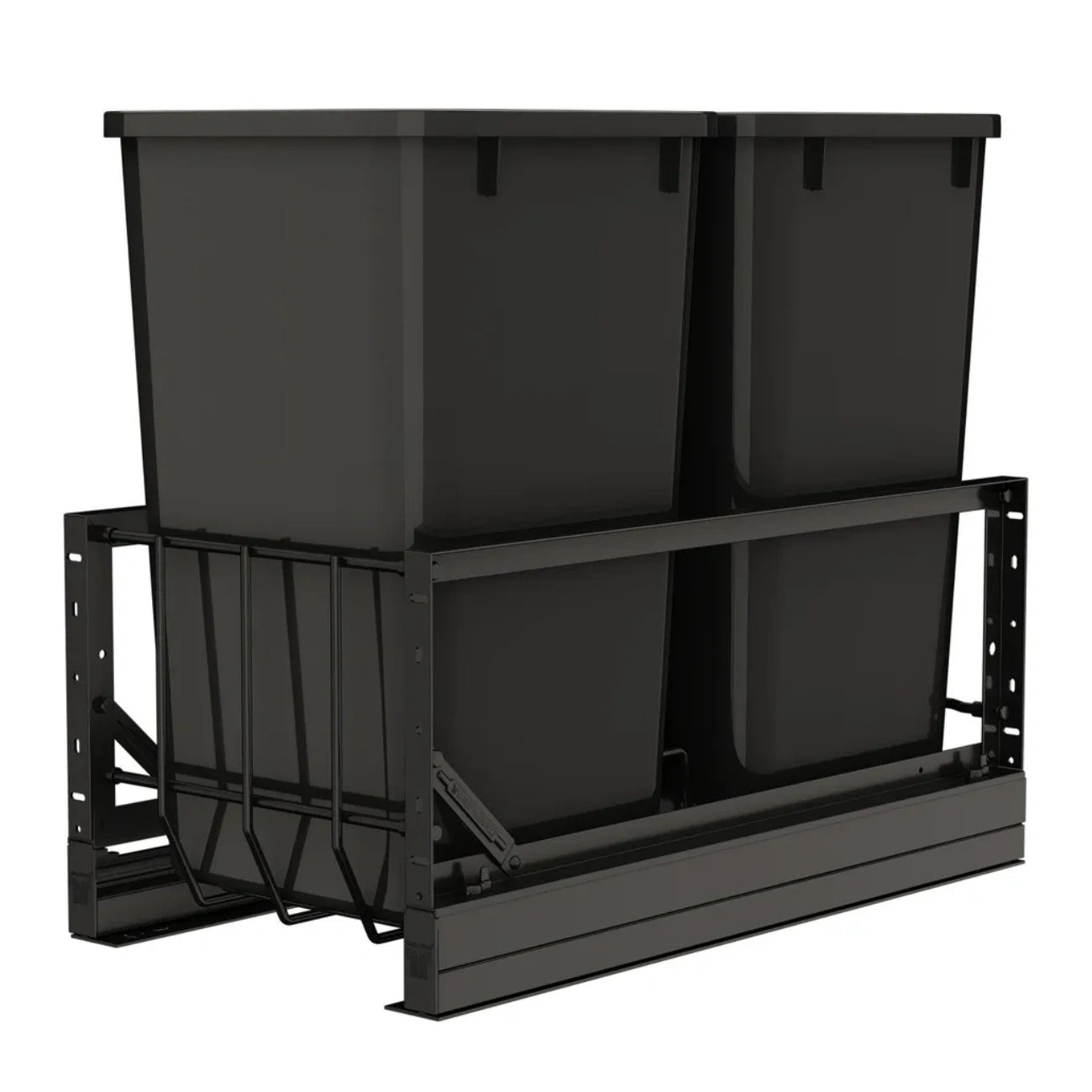 Aluminum Pullout Waste Container w/ Soft-Close
