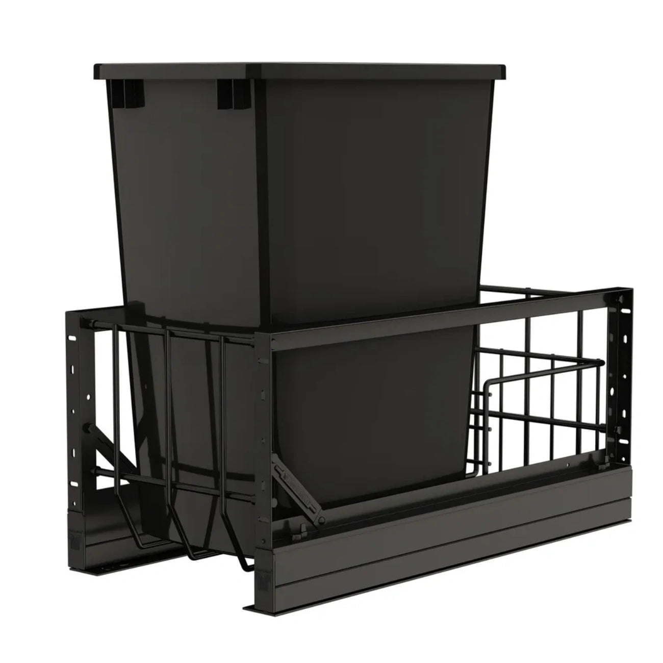 Aluminum Pullout Waste Container w/ Soft-Close
