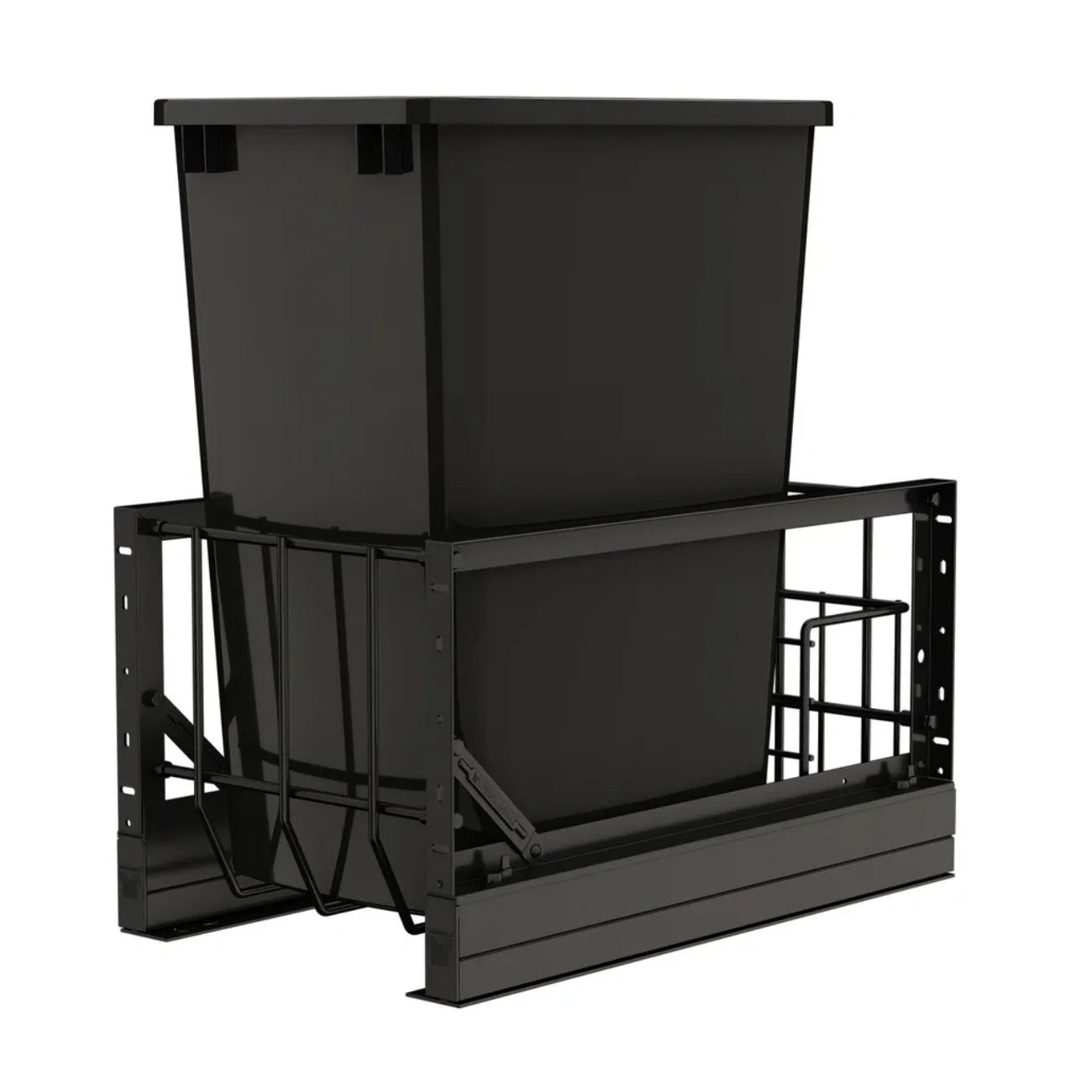 Aluminum Pullout Waste Container w/ Soft-Close