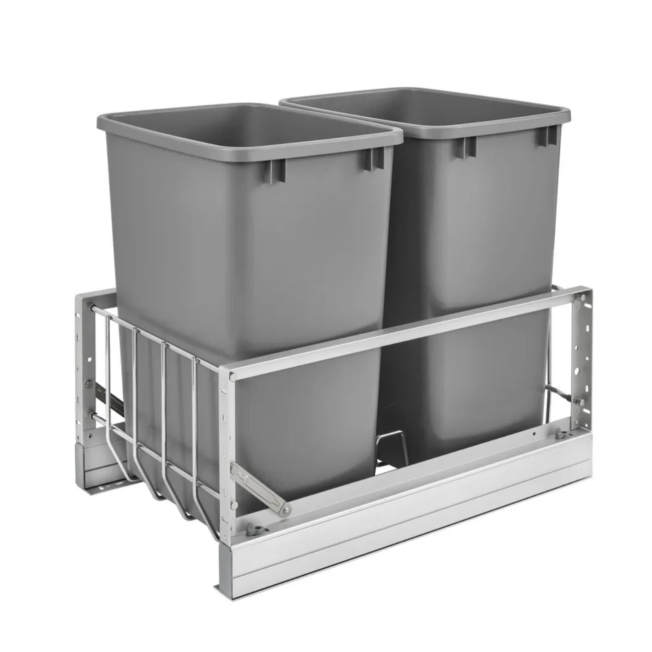 Aluminum Pullout Waste Container w/ Soft-Close