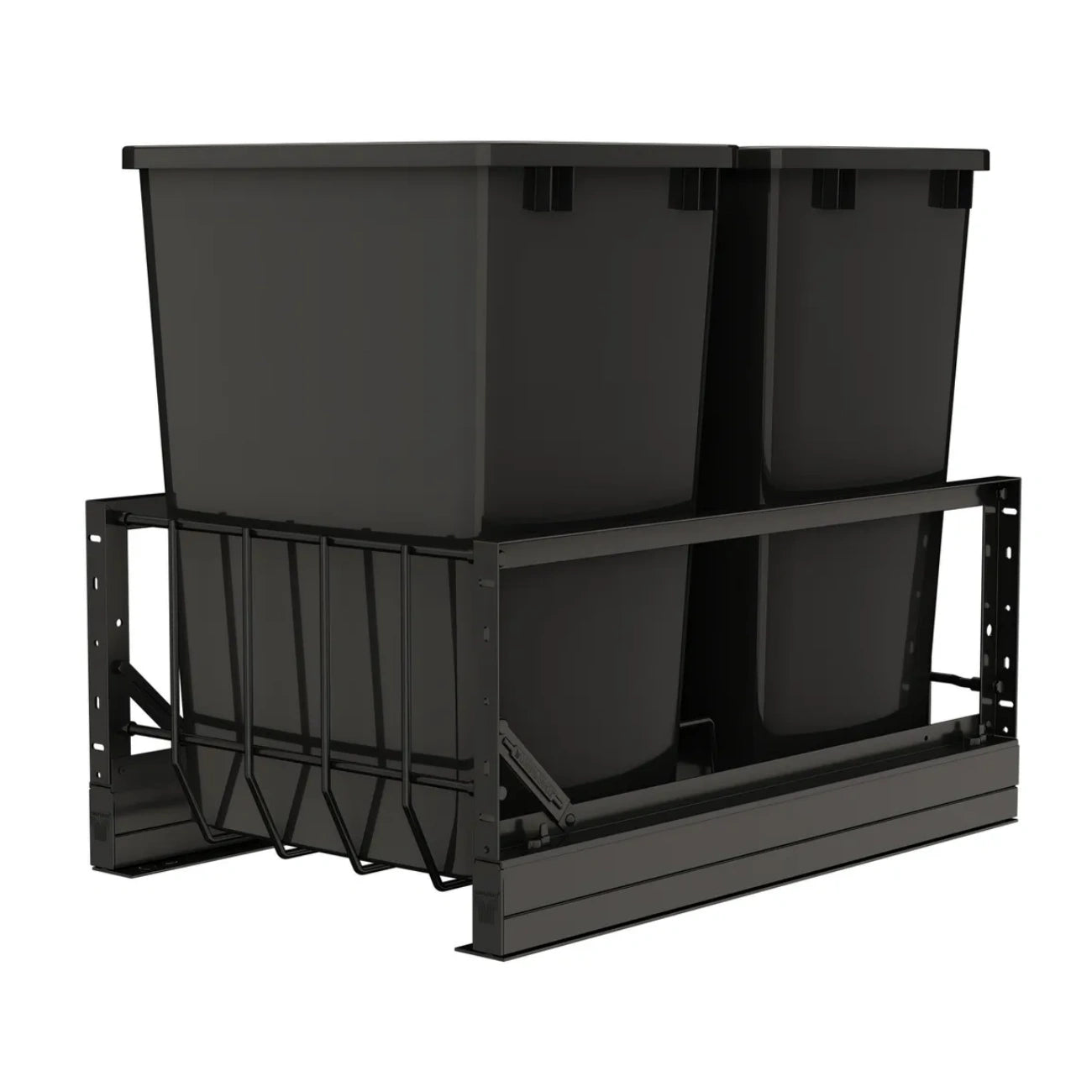 Aluminum Pullout Waste Container w/ Soft-Close