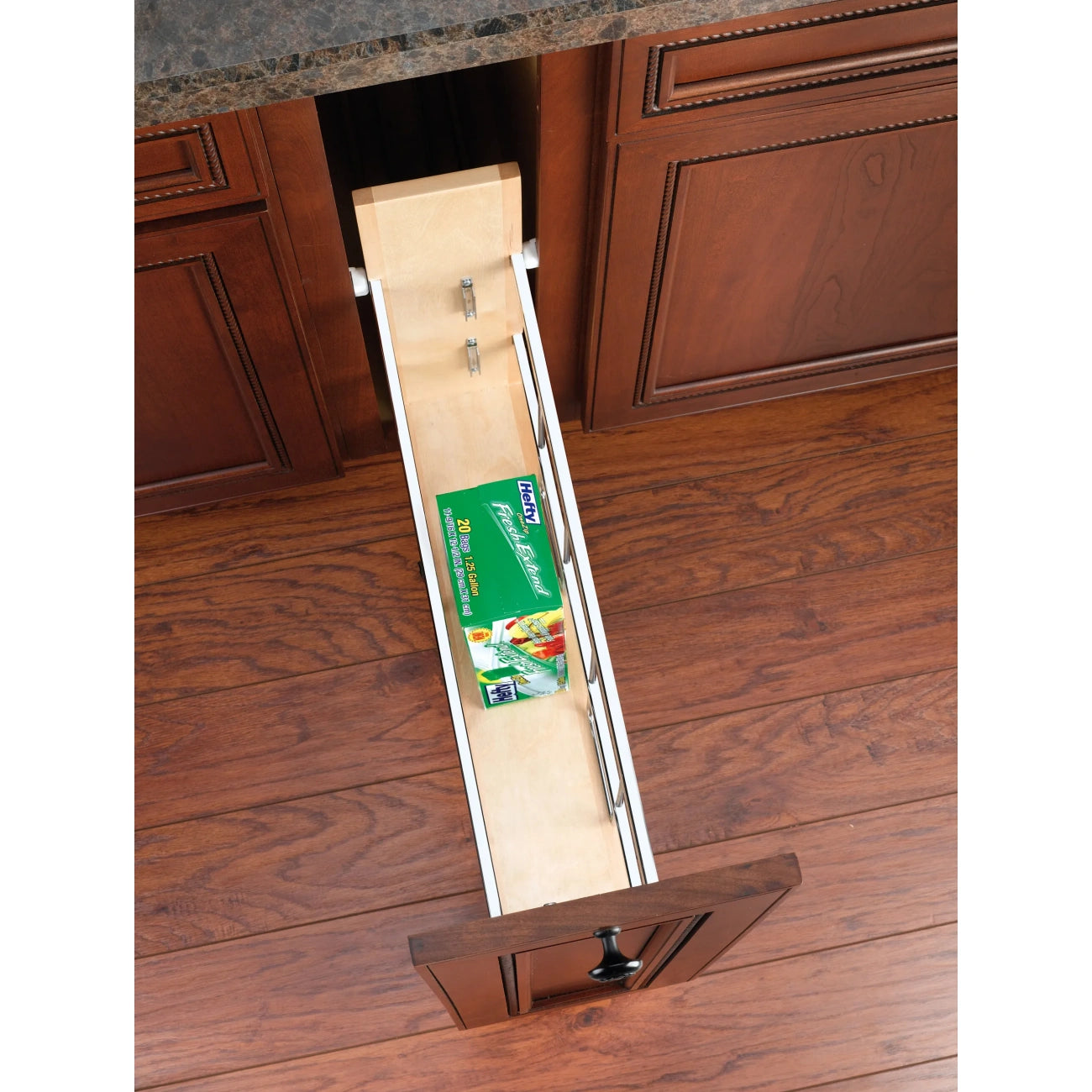 Base Cabinet Pullout w/ Tray Divider/Foil Wrap Holder