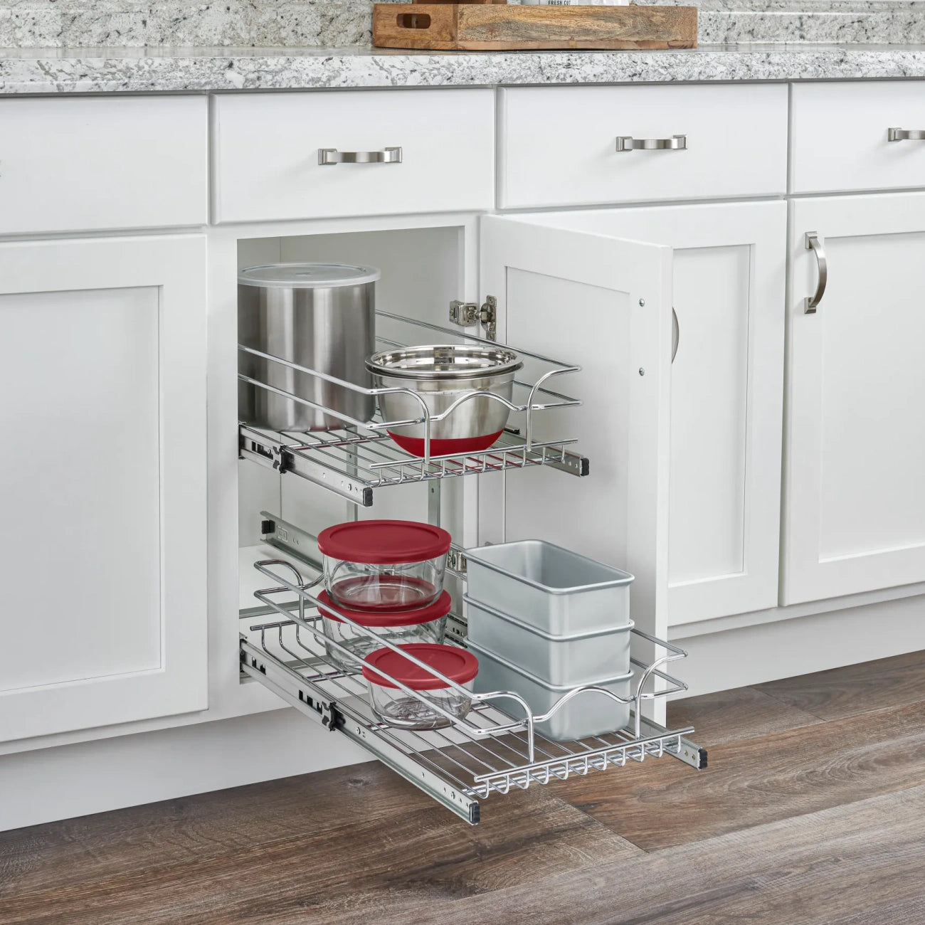 Chrome Wire Pullout Shelves