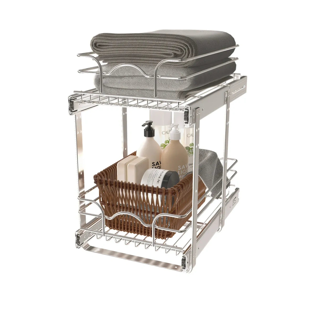 Chrome Wire Pullout Shelves
