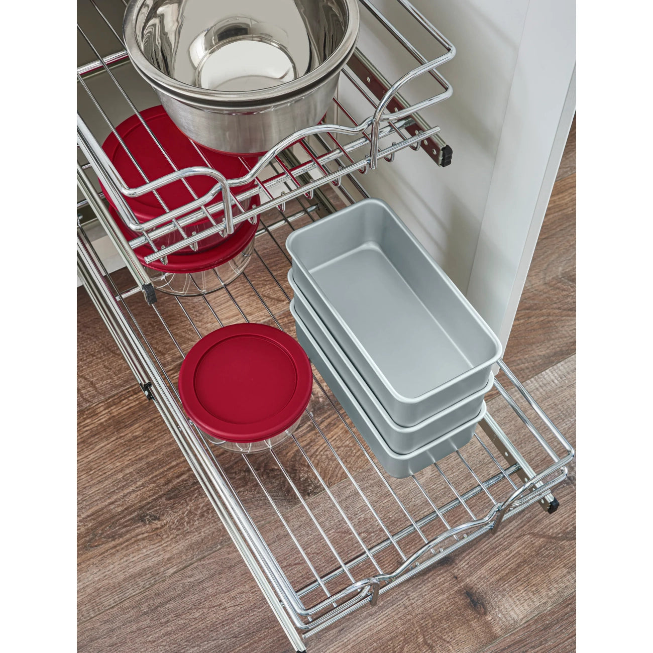 Chrome Wire Pullout Shelves