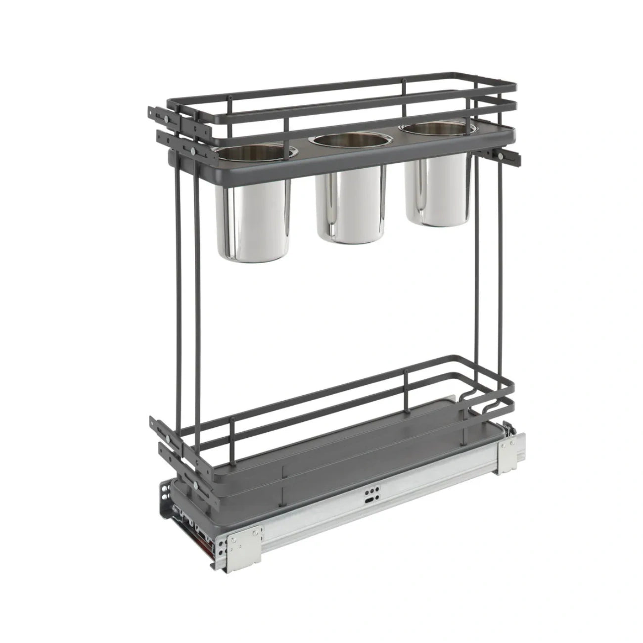 Contemporary Base Cabinet Pullout w/Utensil Bins