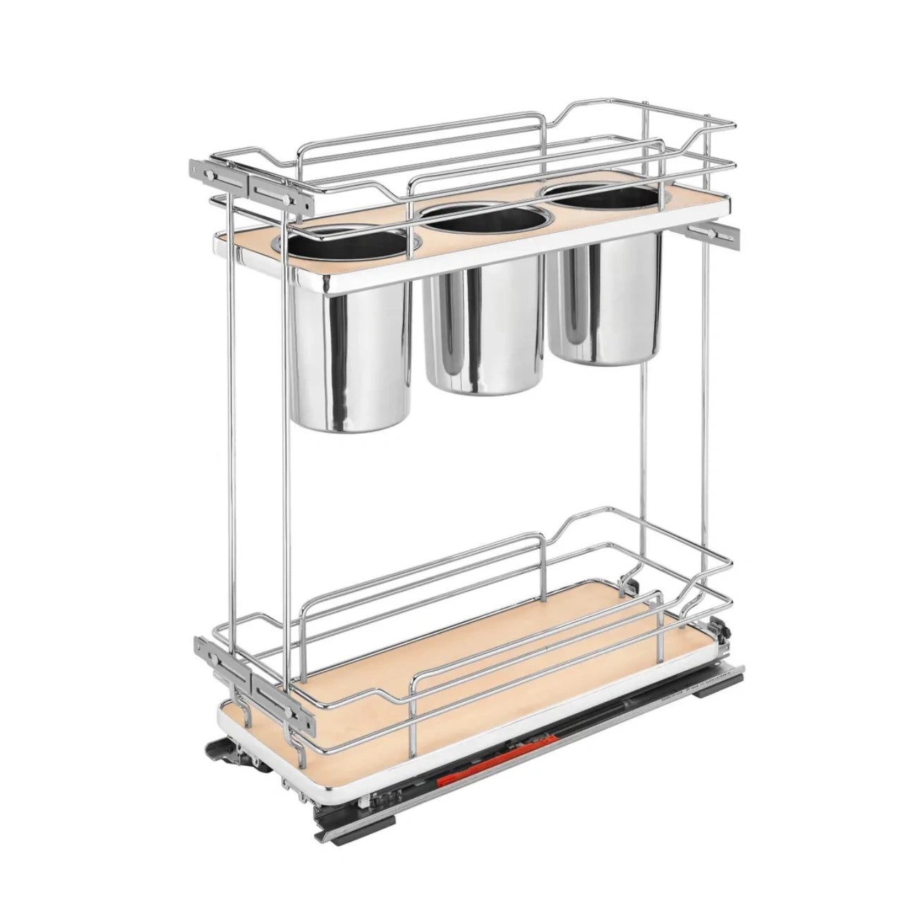 Contemporary Base Cabinet Pullout w/Utensil Bins