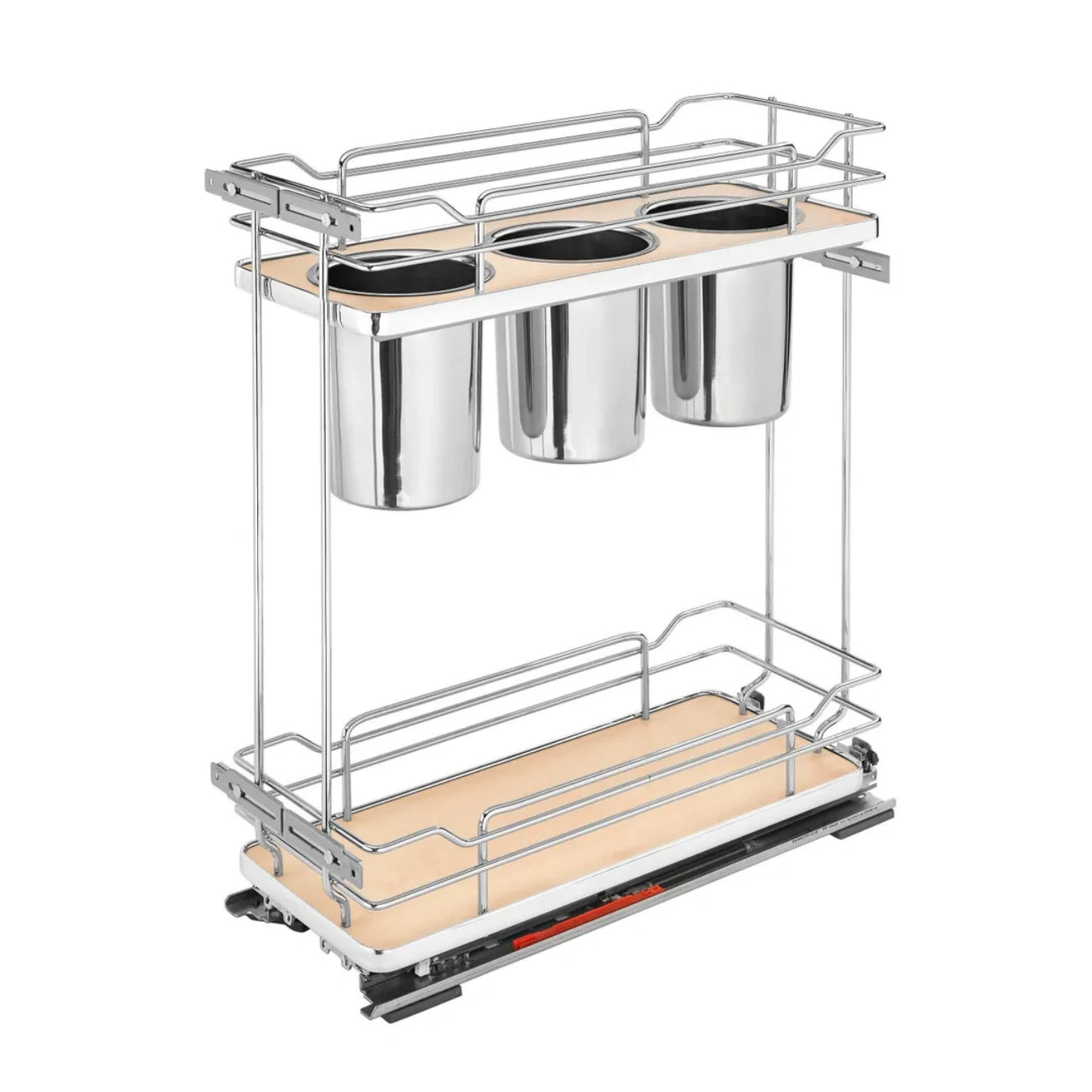 Contemporary Base Cabinet Pullout w/Utensil Bins