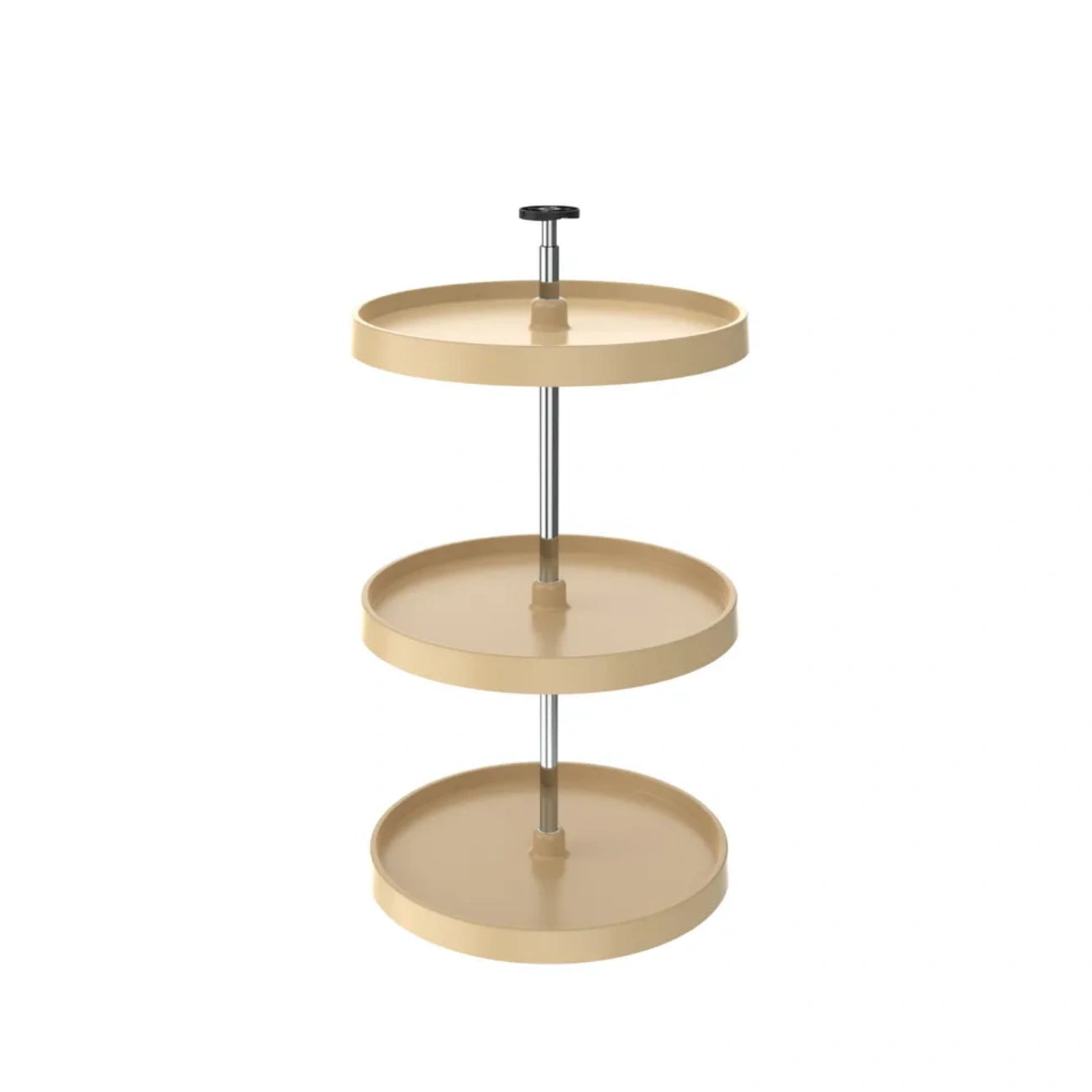 Full Circle (3) Shelf Value Line Polymer Wall Susan w/ Telescoping Post