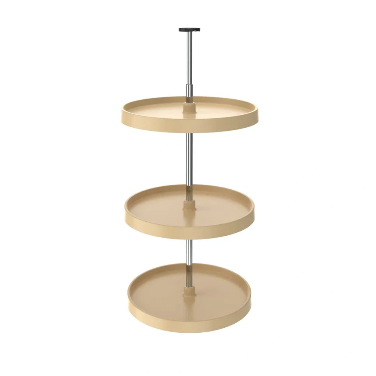 Full Circle (3) Shelf Value Line Polymer Wall Susan w/ Telescoping Post