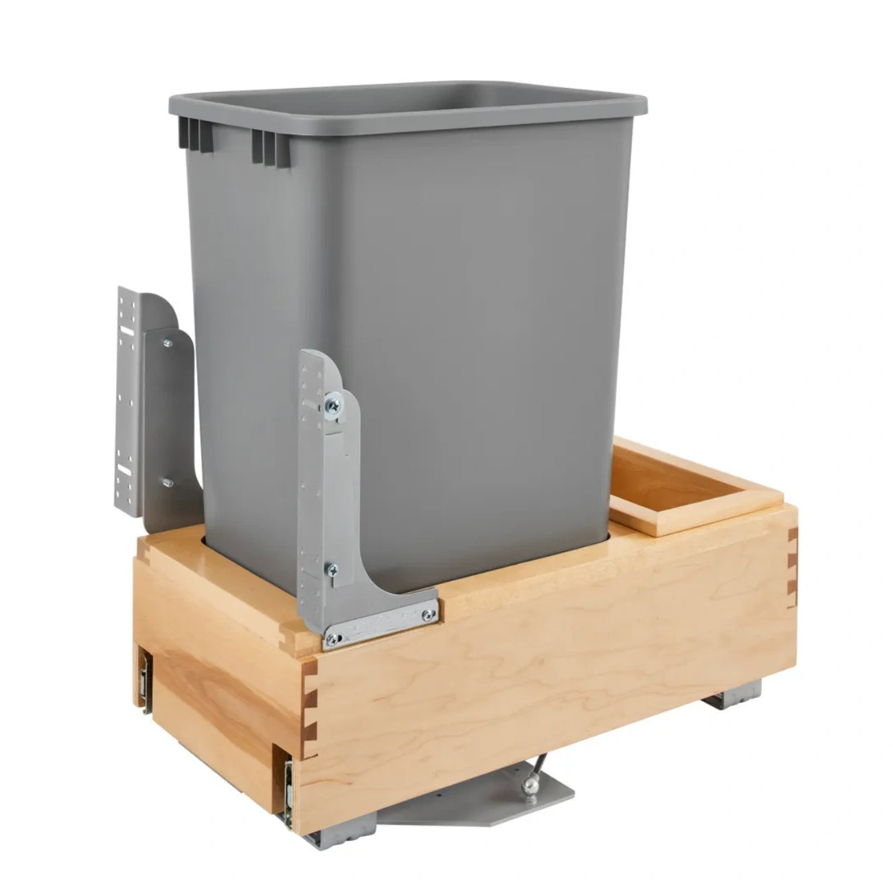 Maple Bottom Mount Waste Container w/Rev-A-Motion