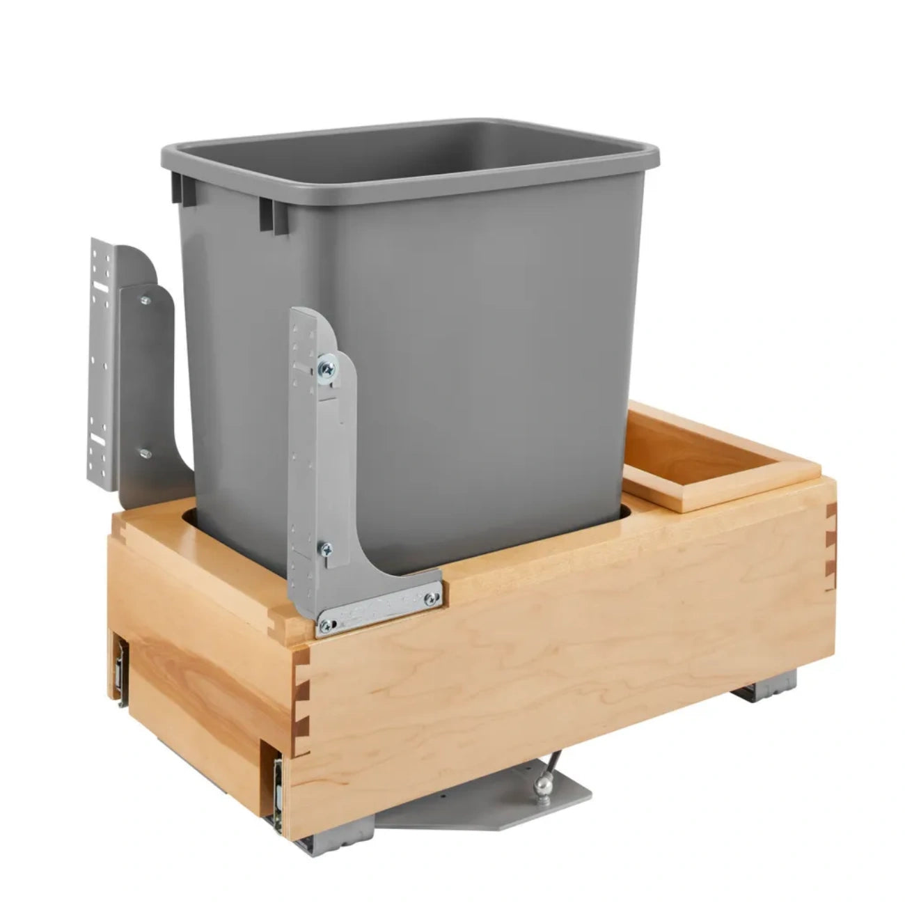 Maple Bottom Mount Waste Container w/Rev-A-Motion