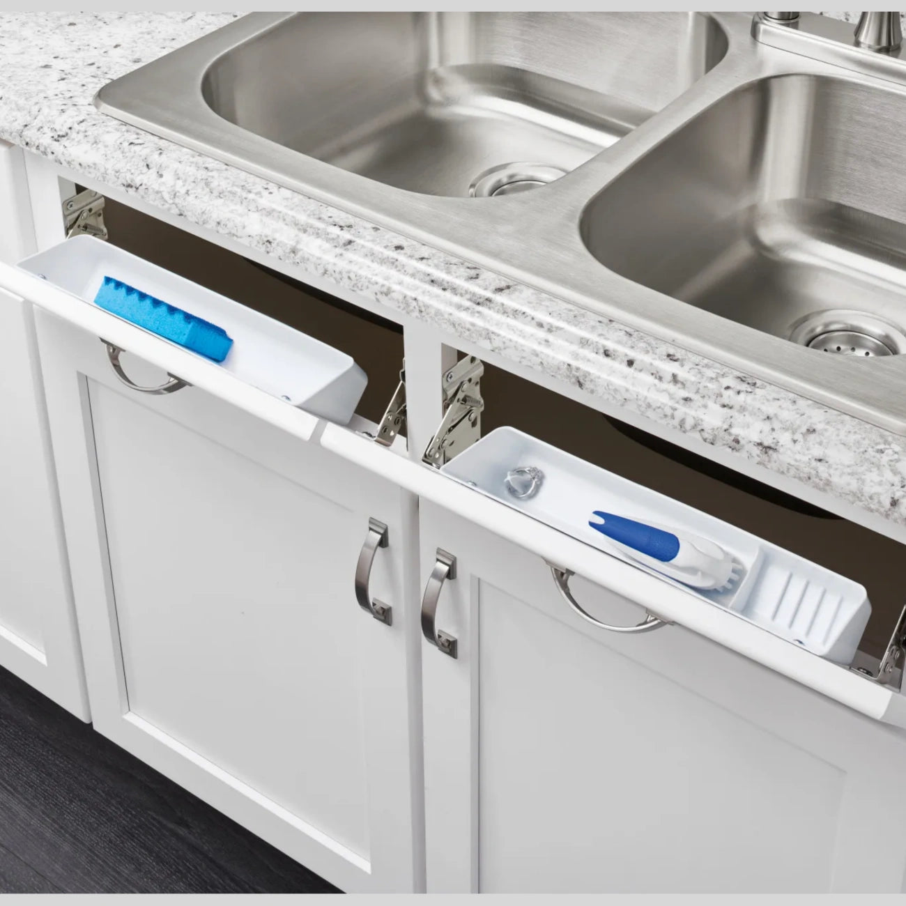 Molded Sink Front Tip-Out Trays