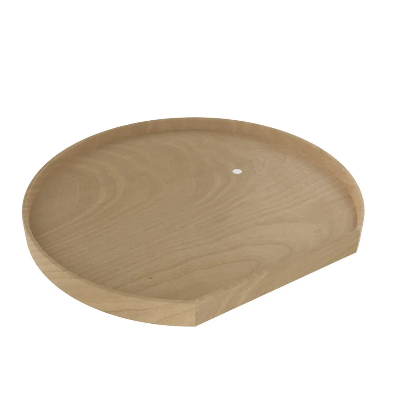 Lazy Susan – D-Shape, Natural Wood Organizer for Base & Lower Cabinets