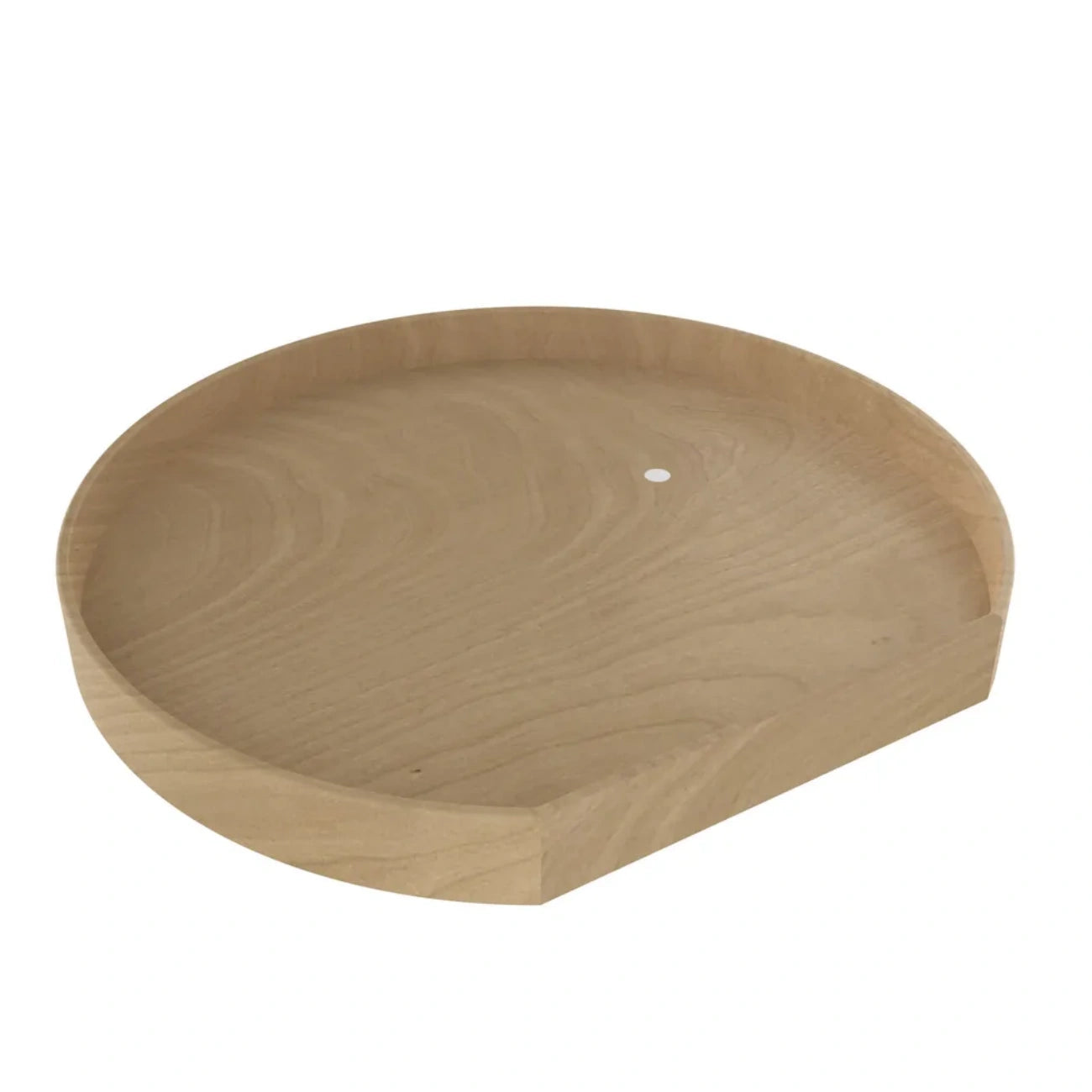 Lazy Susan – D-Shape, Natural Wood Organizer for Base & Lower Cabinets