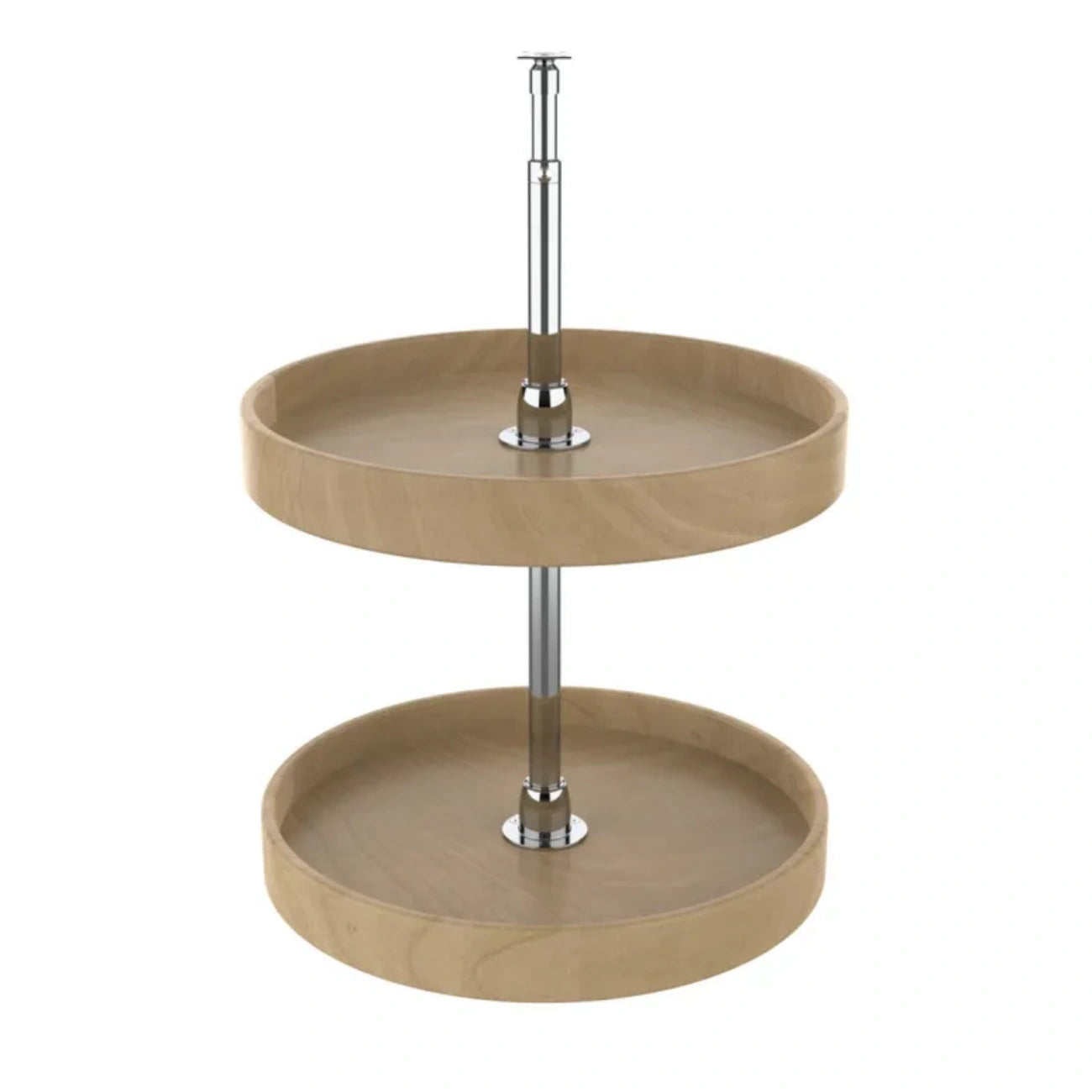 Lazy Susan – Full Circle, Natural Wood Organizer for Wall & Upper Cabinets