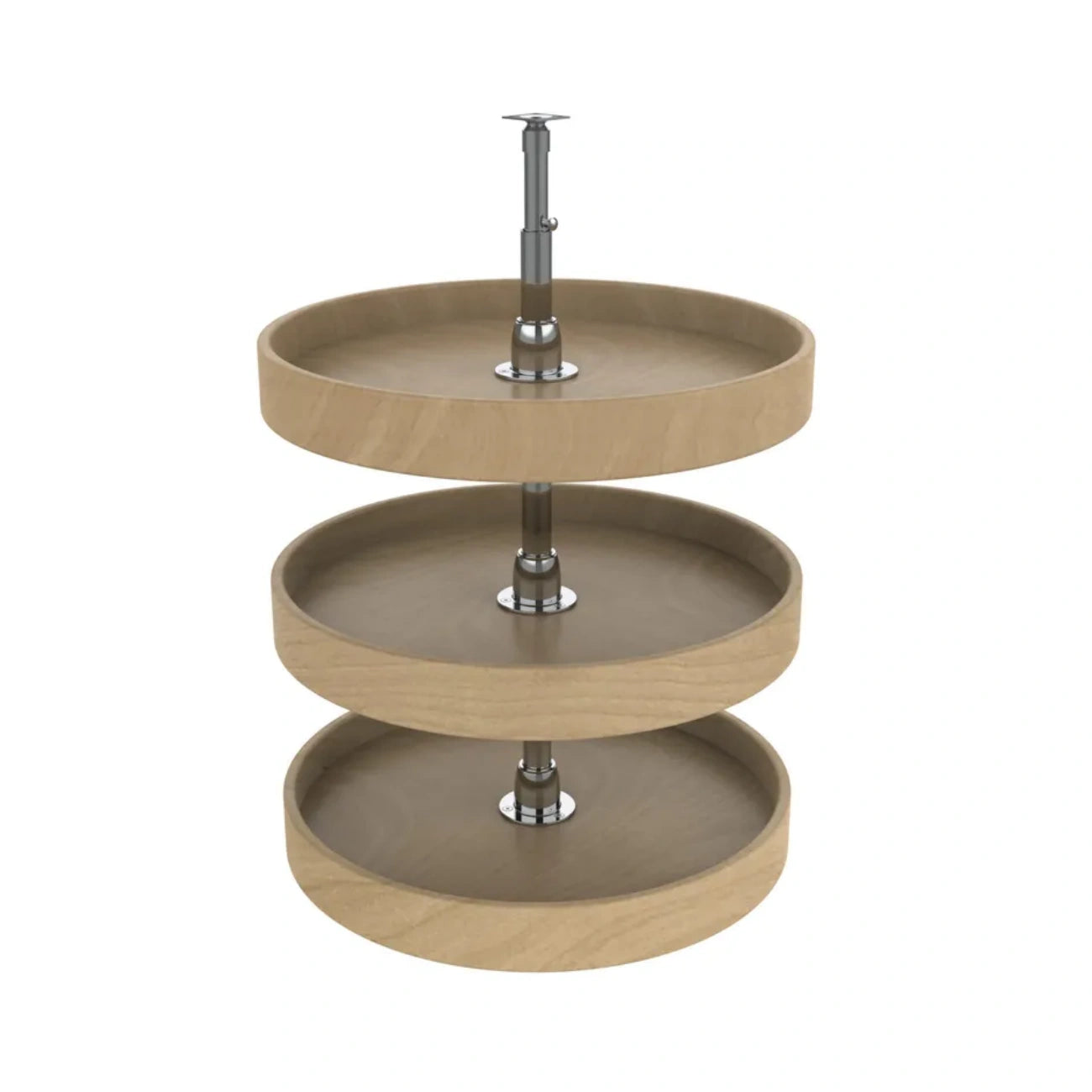 Lazy Susan – Full Circle, Natural Wood Organizer for Wall & Upper Cabinets