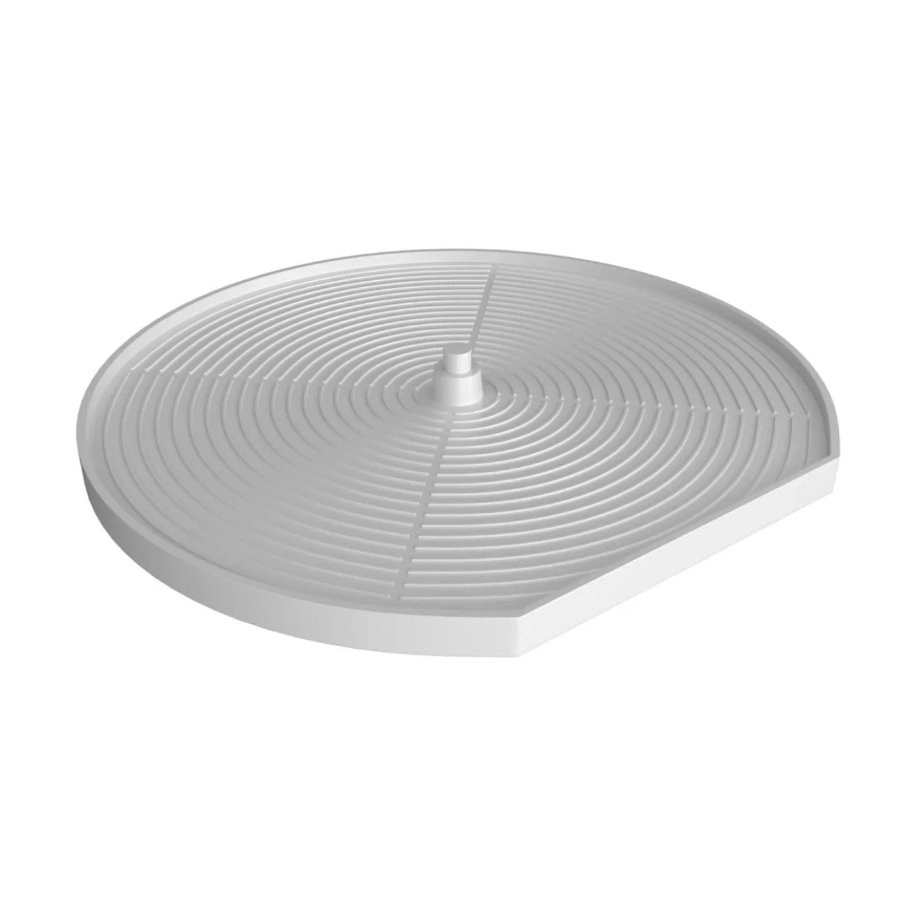 Lazy Susan – D-Shape, Polymer, Single Shelf Organizer for Base & Lower Cabinets