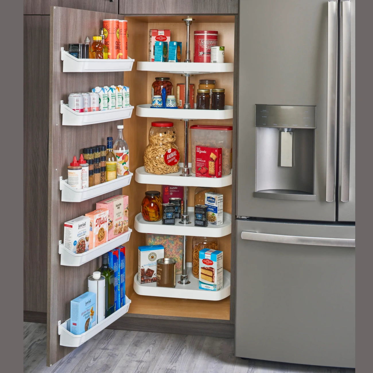 Polymer D-Shaped Pantry Set