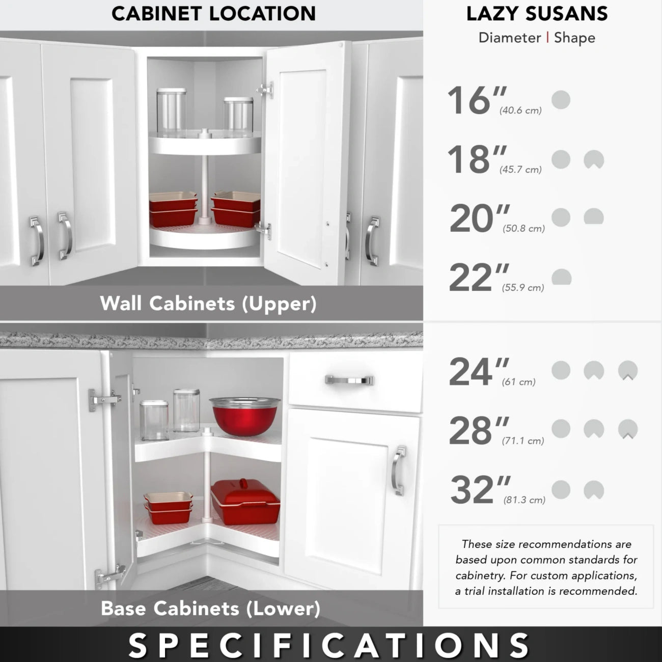 Polymer D-Shaped Pantry Set