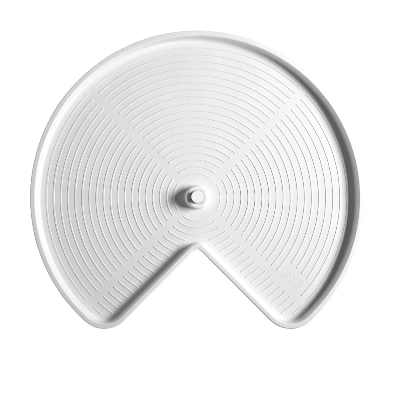 Lazy Susan – Kidney-Shaped, Polymer, 2-Shelf Organizer for Base & Lower Cabinets