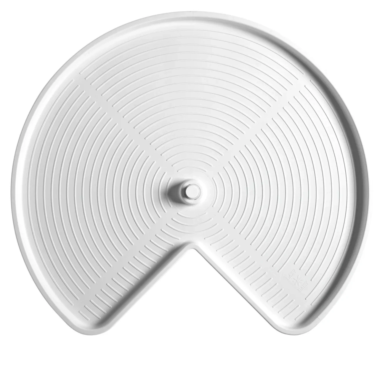 Lazy Susan – Kidney-Shaped, Polymer, 3-Shelf Organizer for Wall & Upper Cabinets