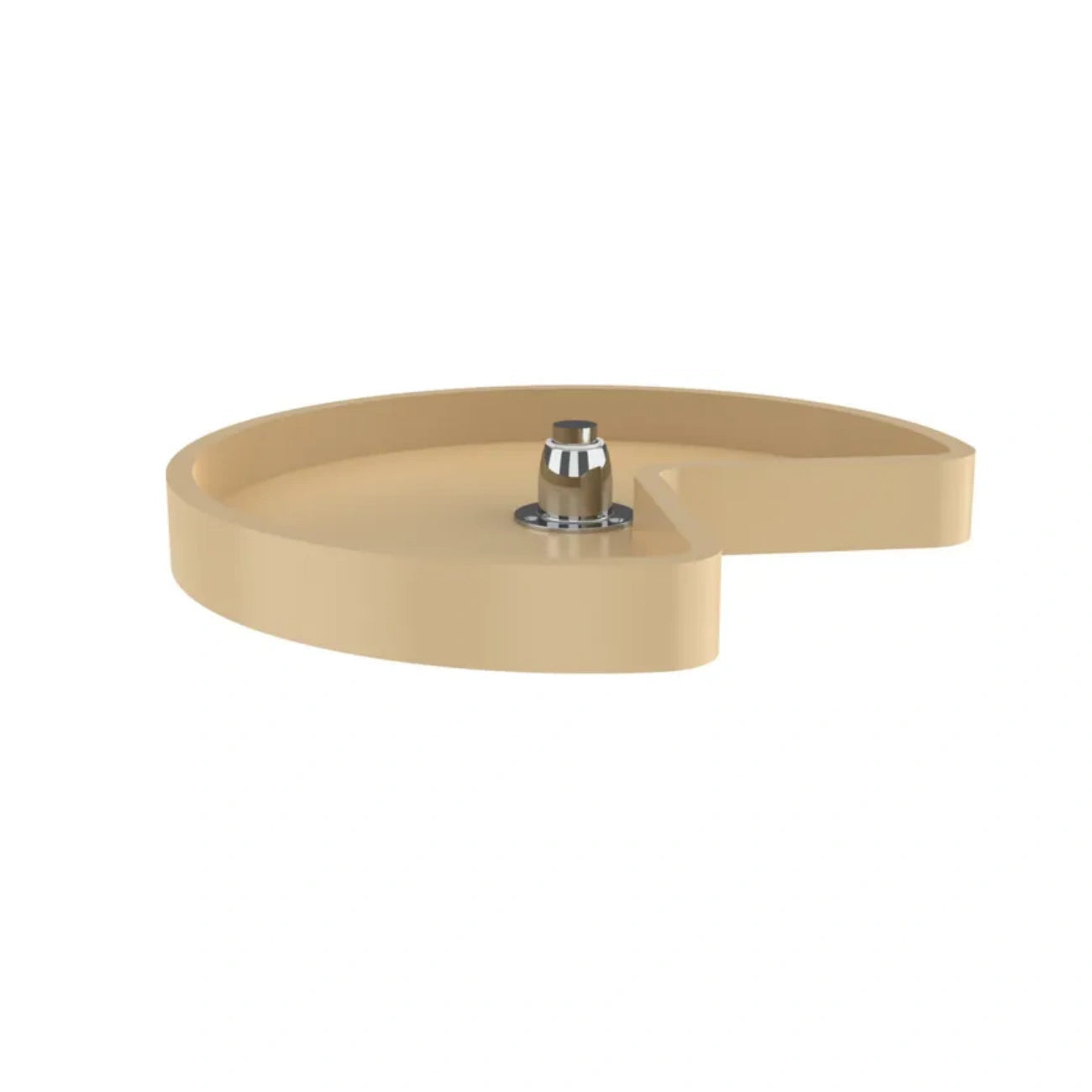 Lazy Susan – RAS, Kidney-Shaped, Polymer, Bottom Mount Organizer for Wall & Upper Cabinets