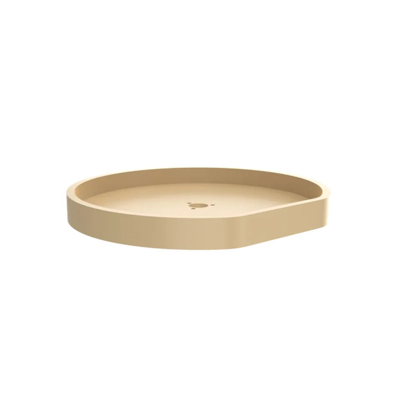 Lazy Susan – RAS, D-Shaped, Polymer Organizer with Hub for Wall & Upper Cabinets
