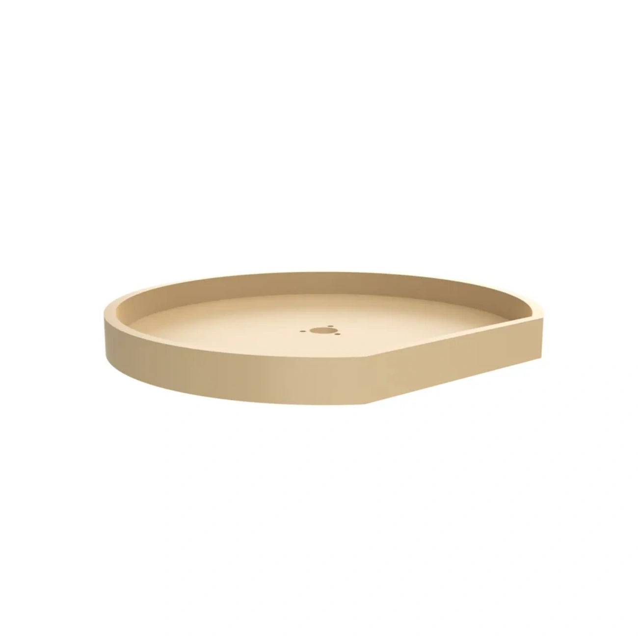 Lazy Susan – RAS, D-Shaped, Polymer Organizer with Hub for Wall & Upper Cabinets