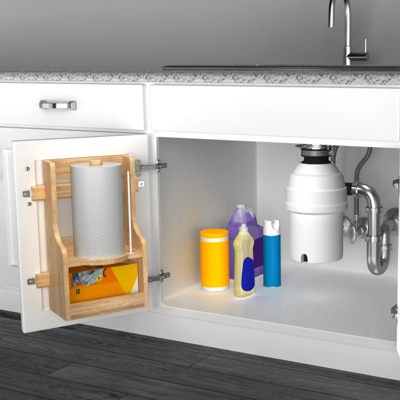 Sink Base Paper Towel Holder