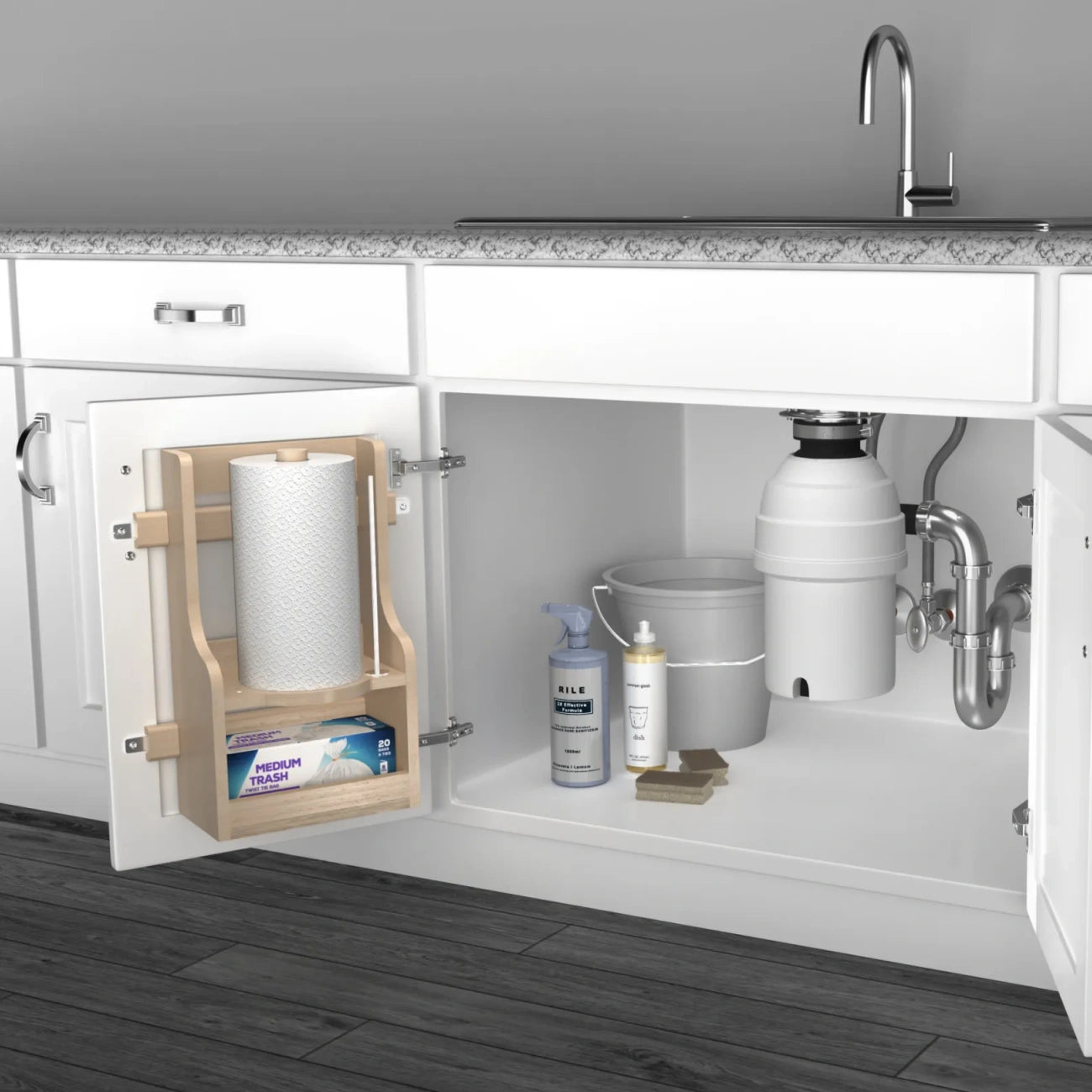 Sink Base Paper Towel Holder