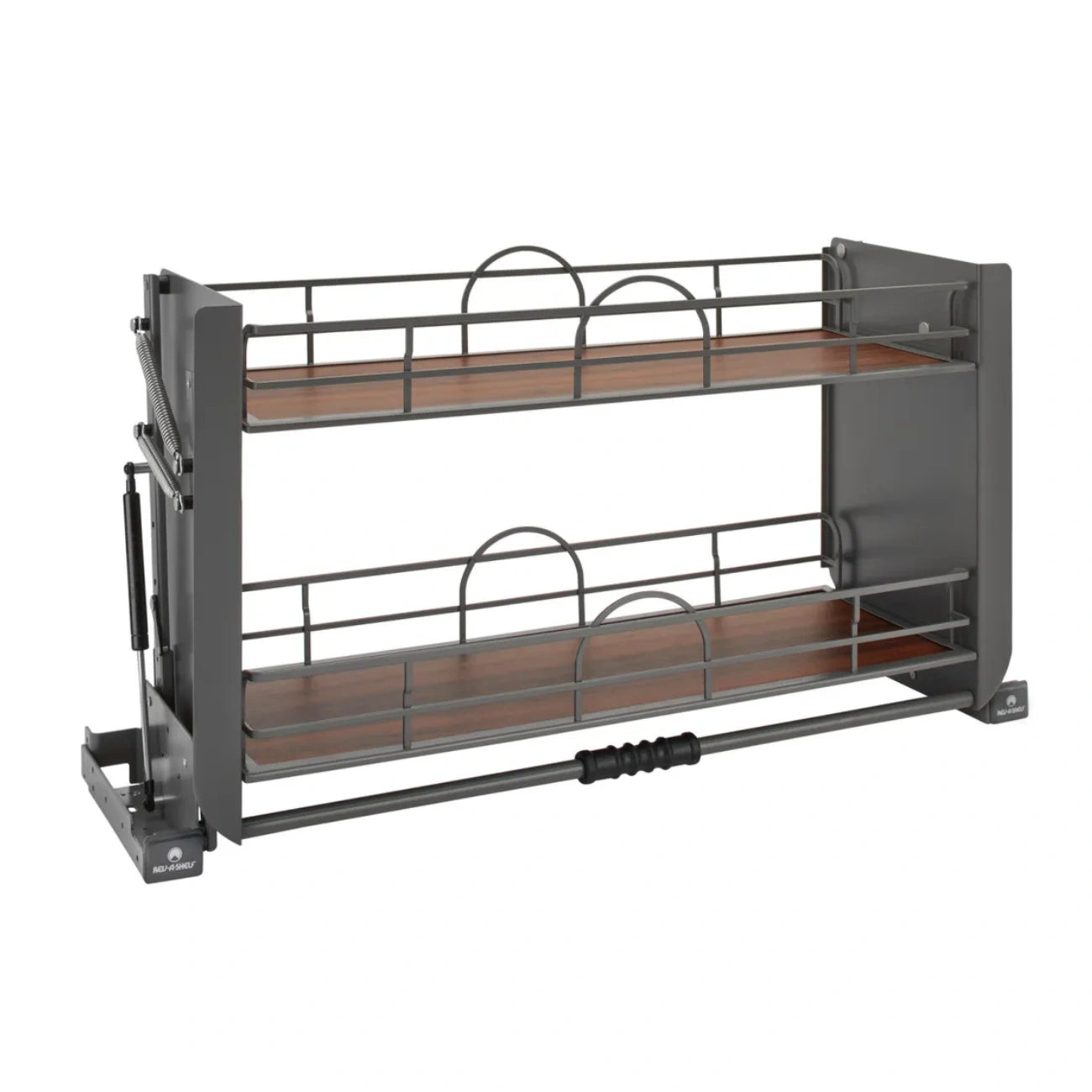 Solid Bottom Pull-Down Shelving System