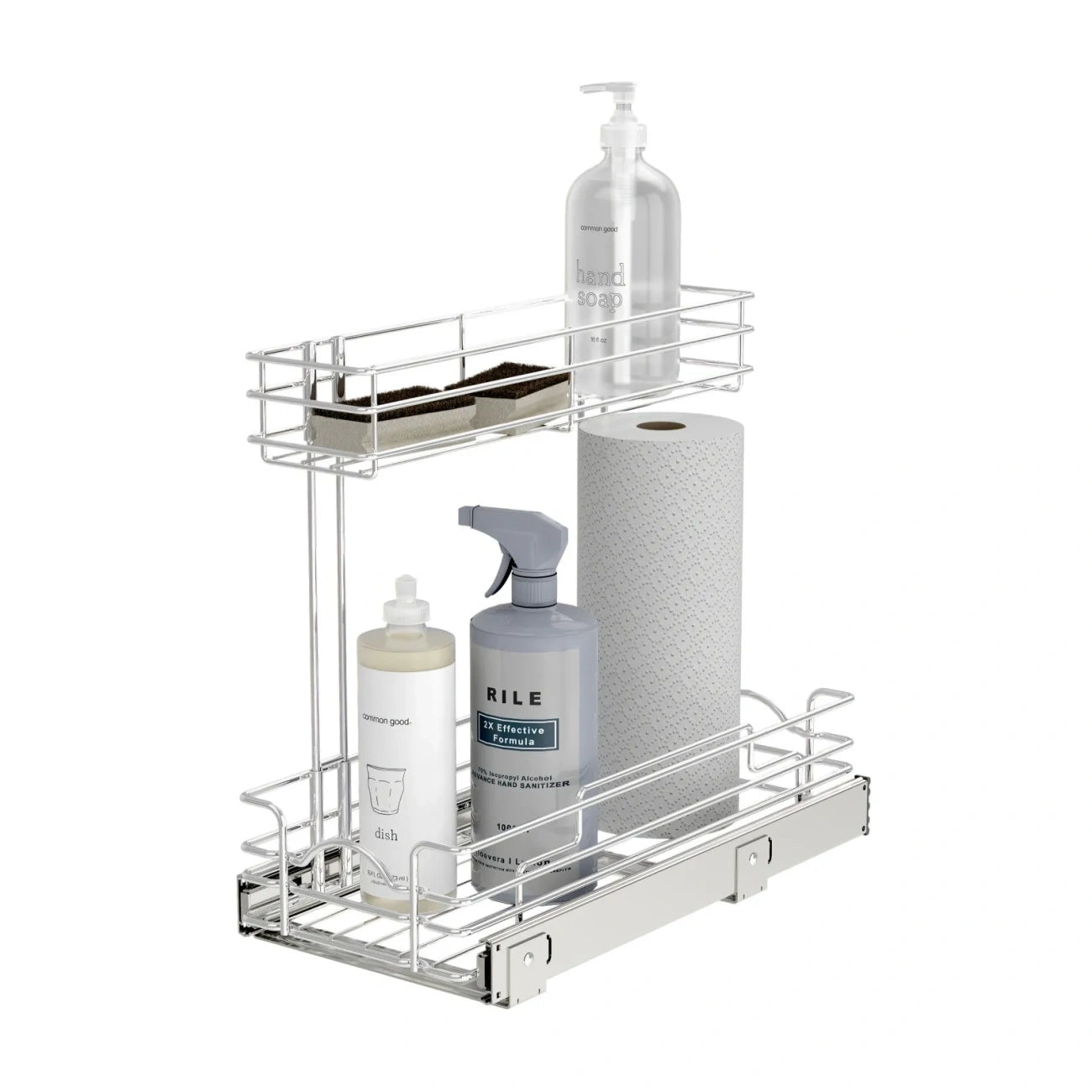 Undersink Steel Wire Pullout Organizer