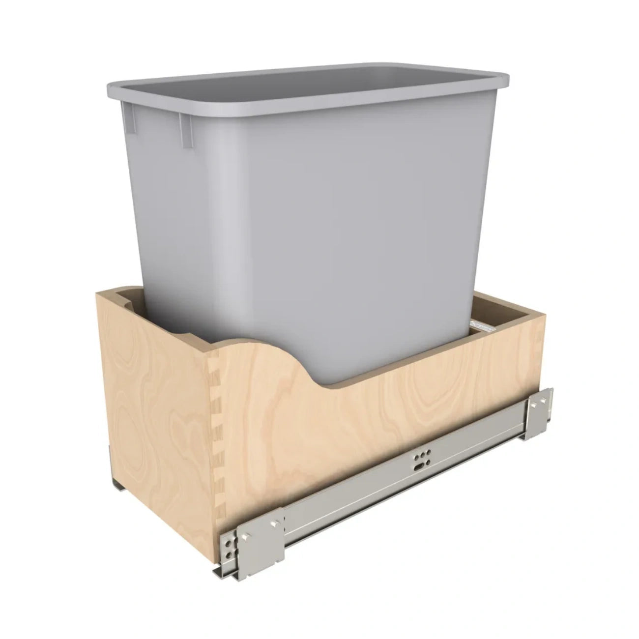 Wood Bottom Mount Waste Container