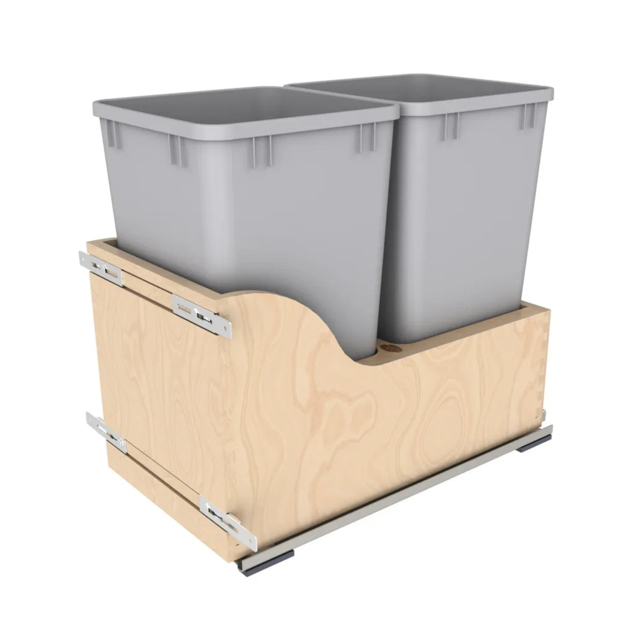 Wood Bottom Mount Waste Container