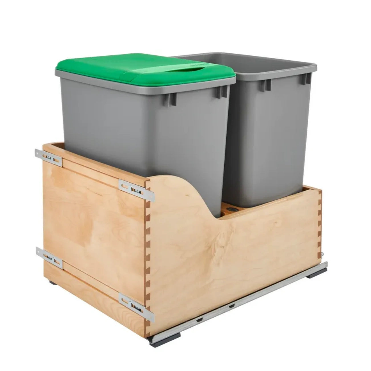 Wood Bottom Mount Waste Container