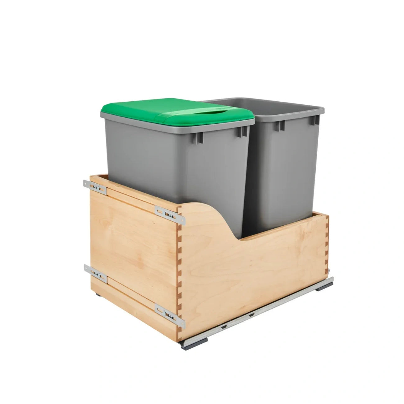 Wood Bottom Mount Waste Container