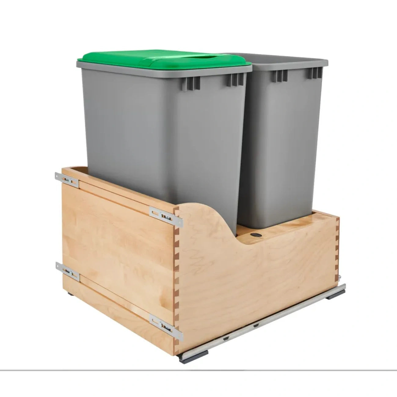 Wood Bottom Mount Waste Container