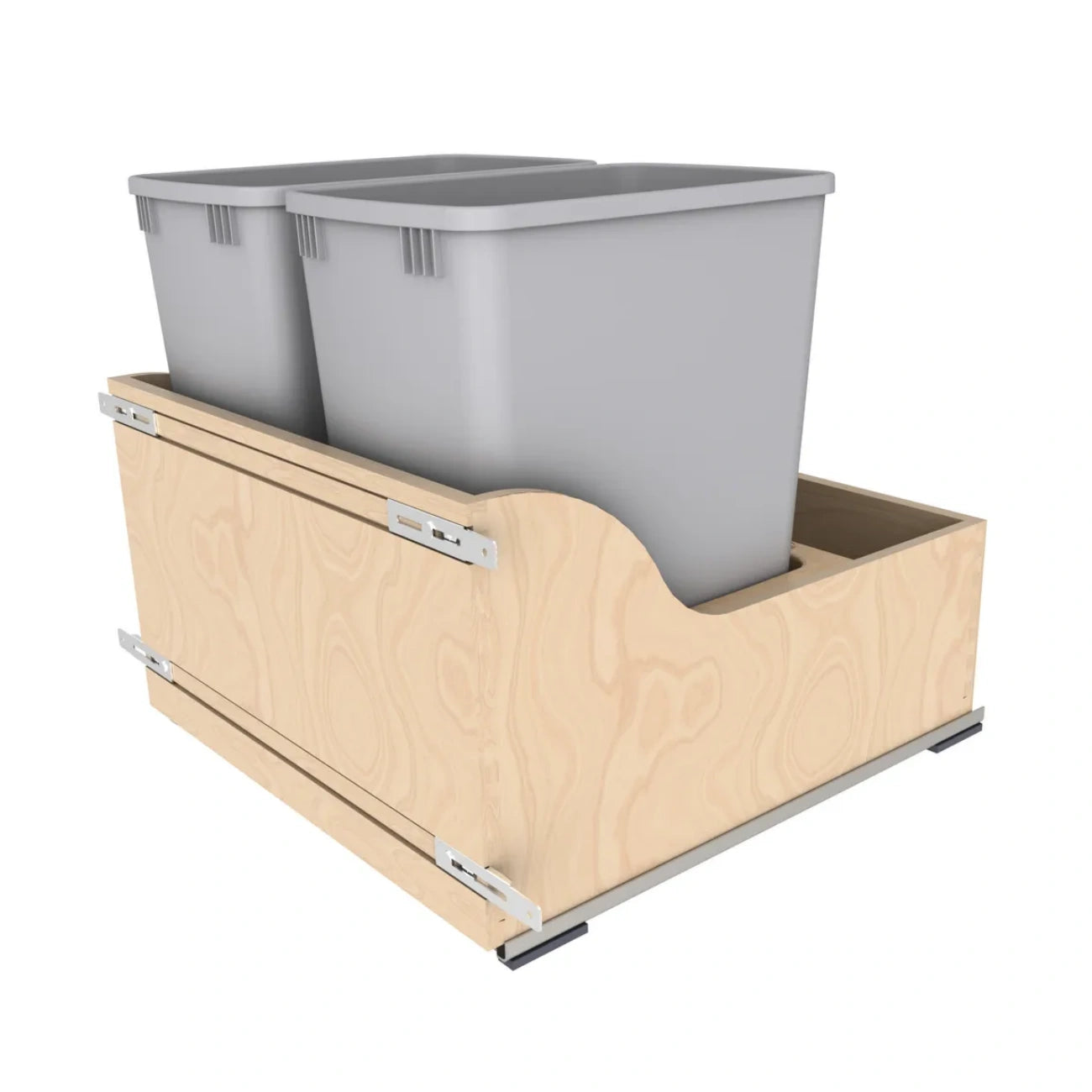Wood Bottom Mount Waste Container