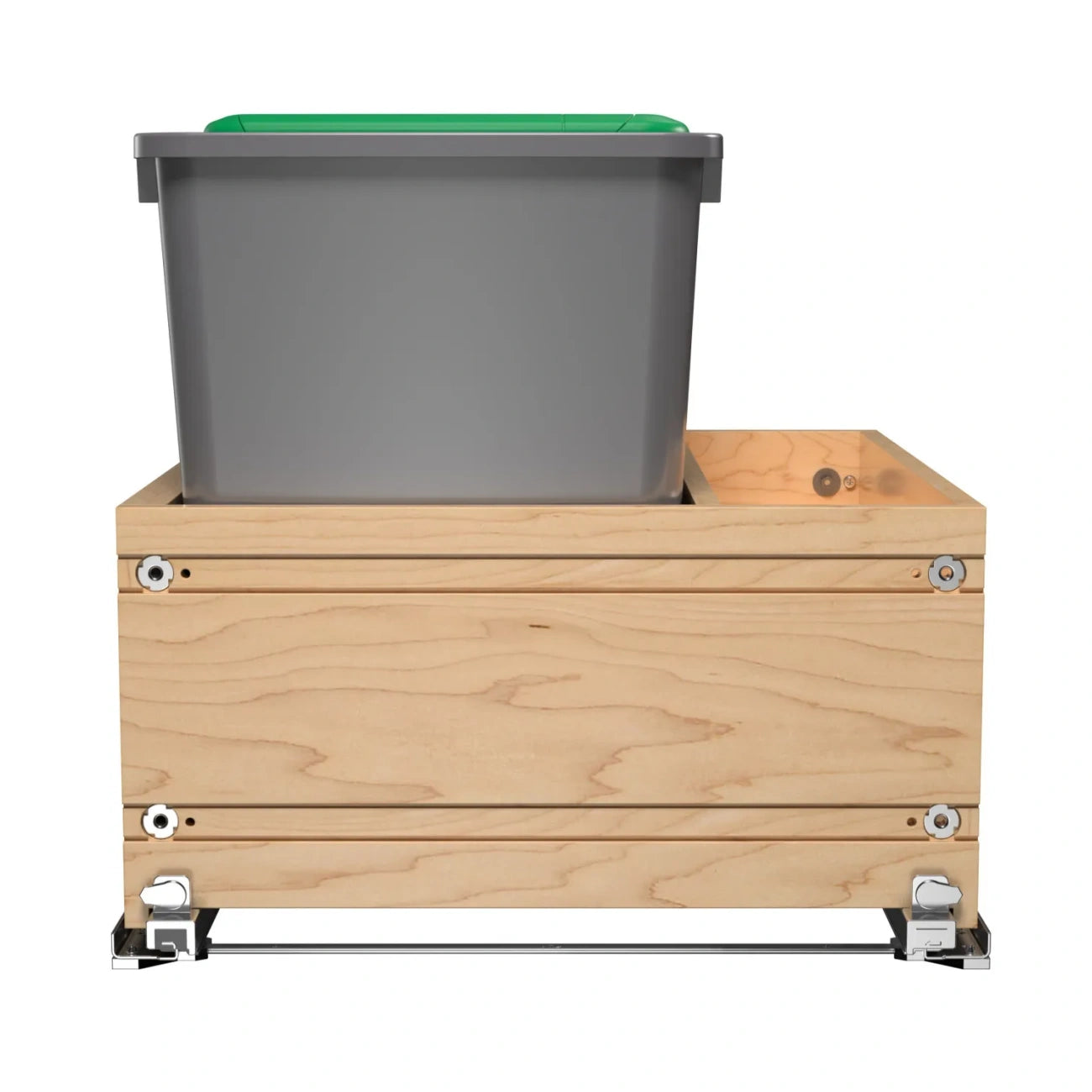 Wood Bottom Mount Waste Management Center w/ Soft-Close