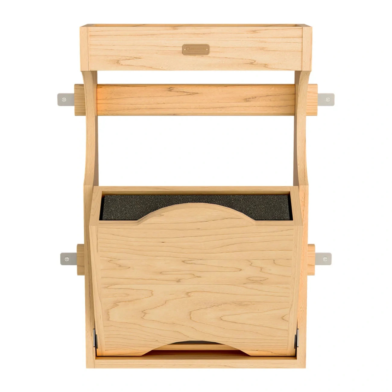 Wood Door-Mount Tip-Out Knife Storage Organizer