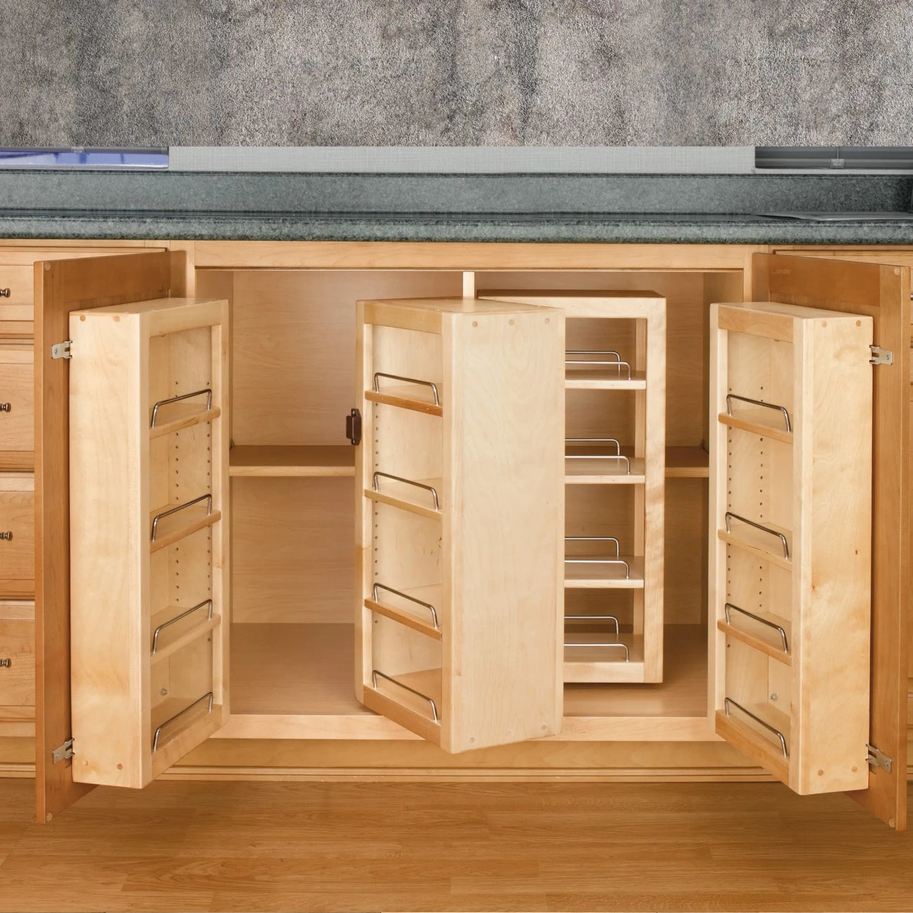 Wood Swing Out Pantry