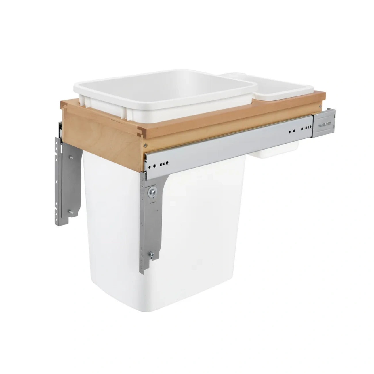 Wood Top Mount Waste Container