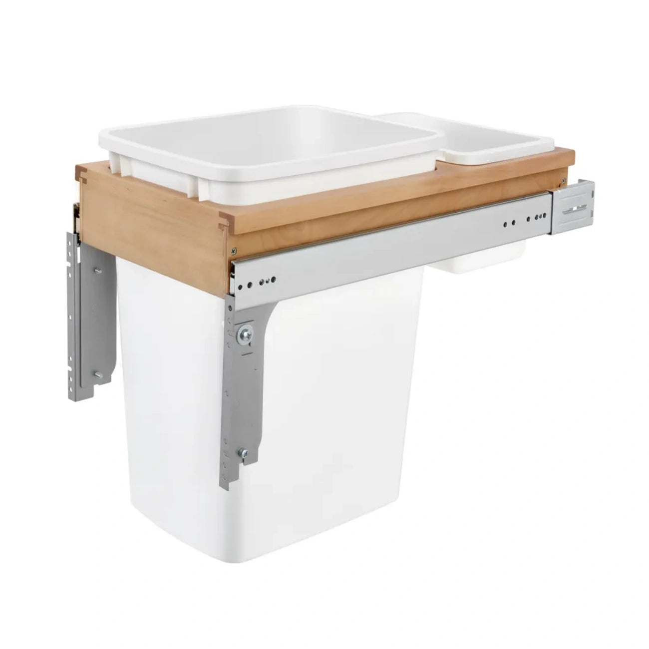 Wood Top Mount Waste Container
