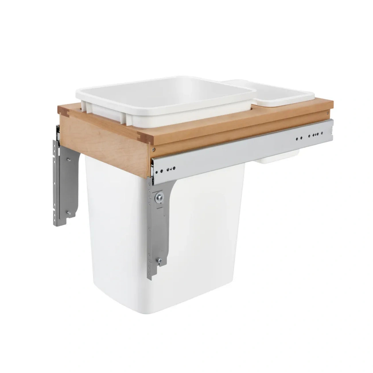 Wood Top Mount Waste Container