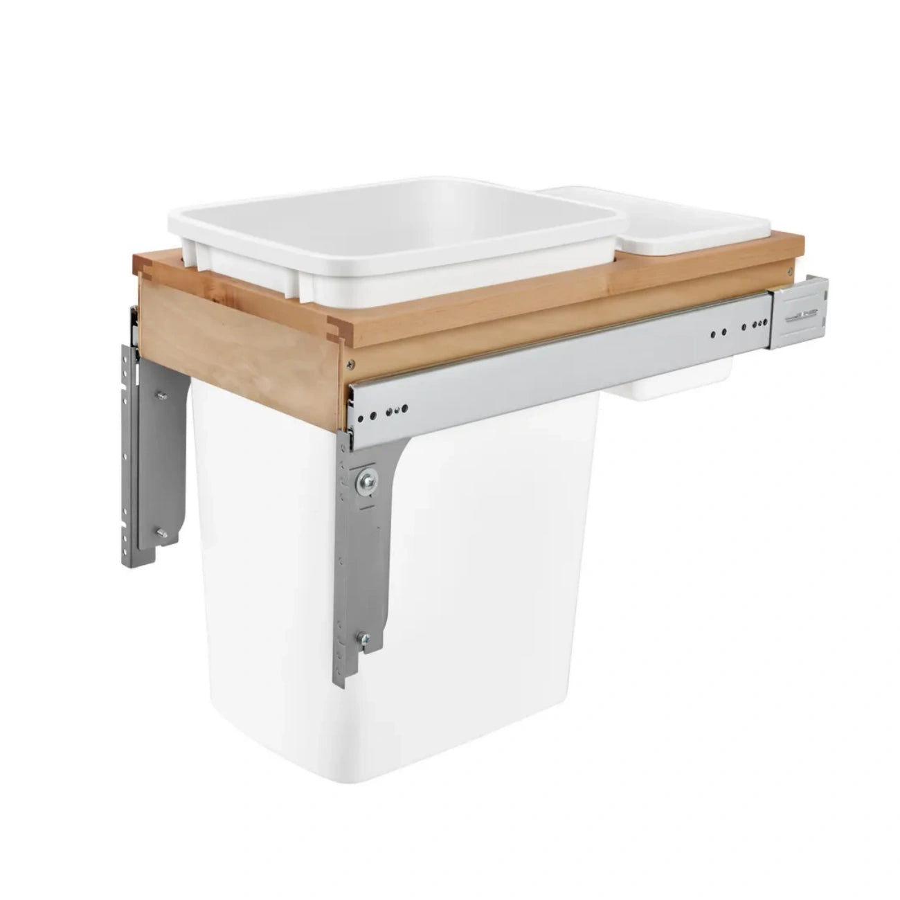 Wood Top Mount Waste Container