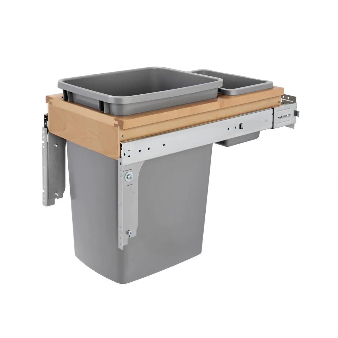 Wood Top Mount Waste Container