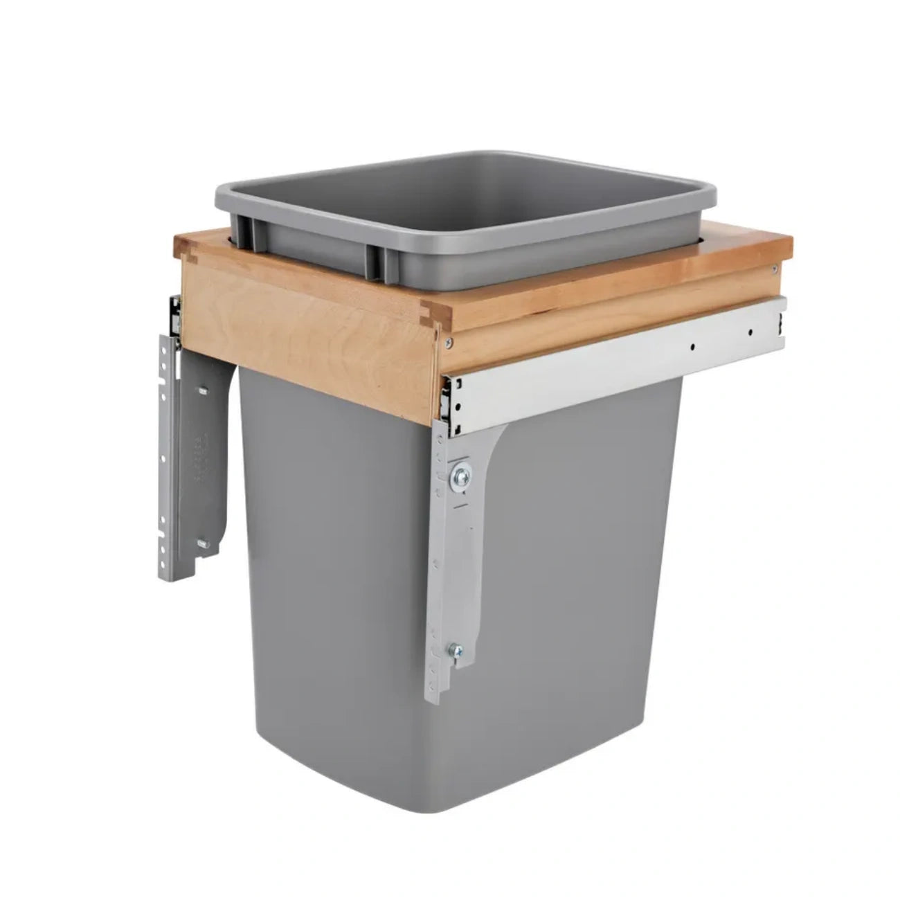 Wood Top Mount Waste Container