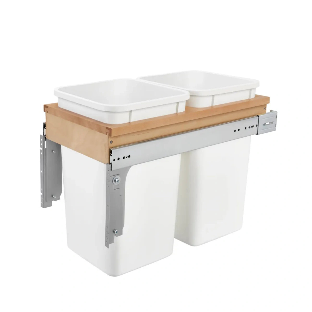 Wood Top Mount Waste Container