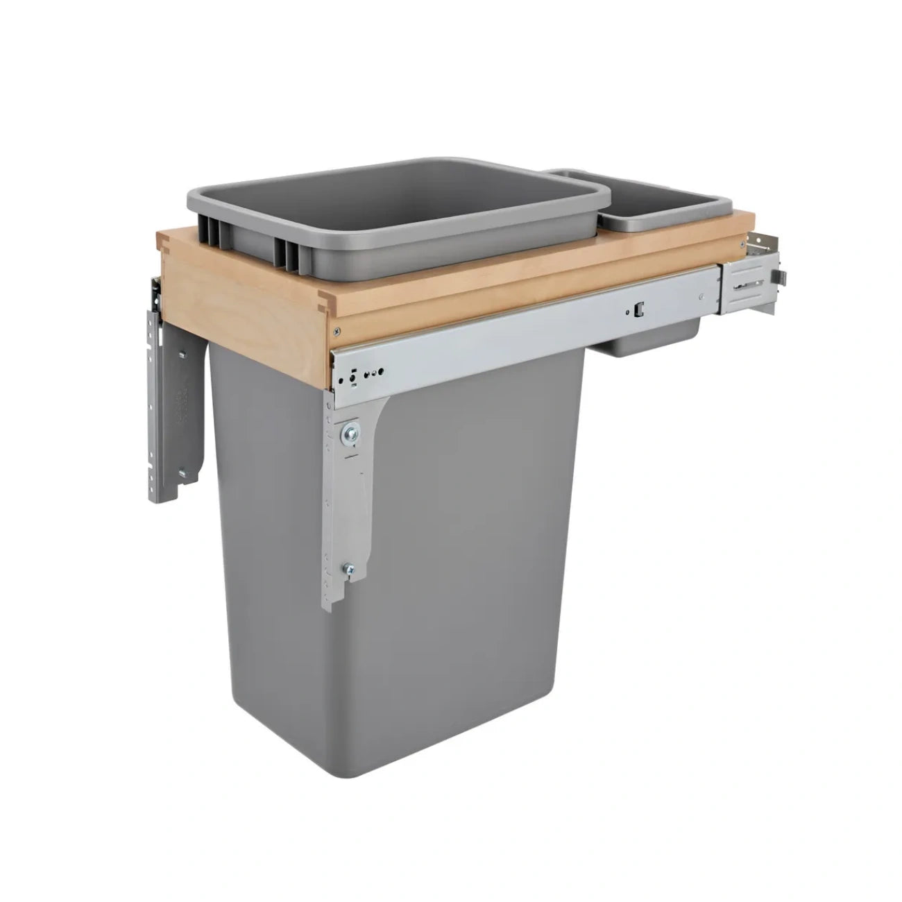 Wood Top Mount Waste Container
